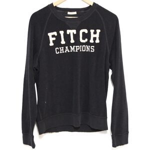 Mens Abercrombie & Fitch Muscle Navy Blue Crewneck Sweatshirt Tops Size Medium